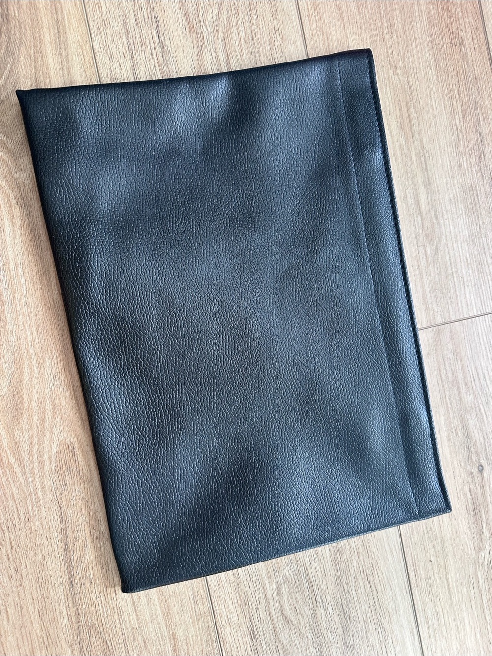 Vintage Laminar Black leather bag/ Clutch